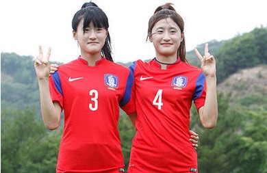 韩国女足照片遭吐槽 这才是韩国人标准面容