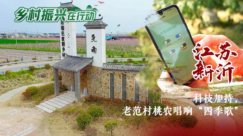 乡村振兴在行动｜江苏新沂：科技加持，老范村桃农唱响“四季歌”