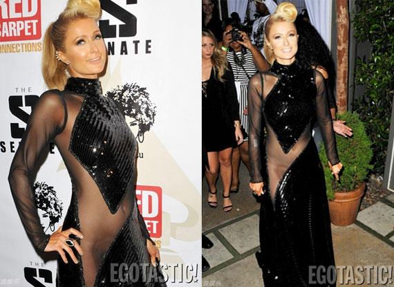 希尔顿大尺度透视裙几近露阴_图片频道_新华