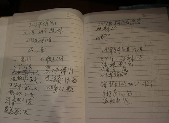 海口深夜突击扫黄 会所“记账本”曝光